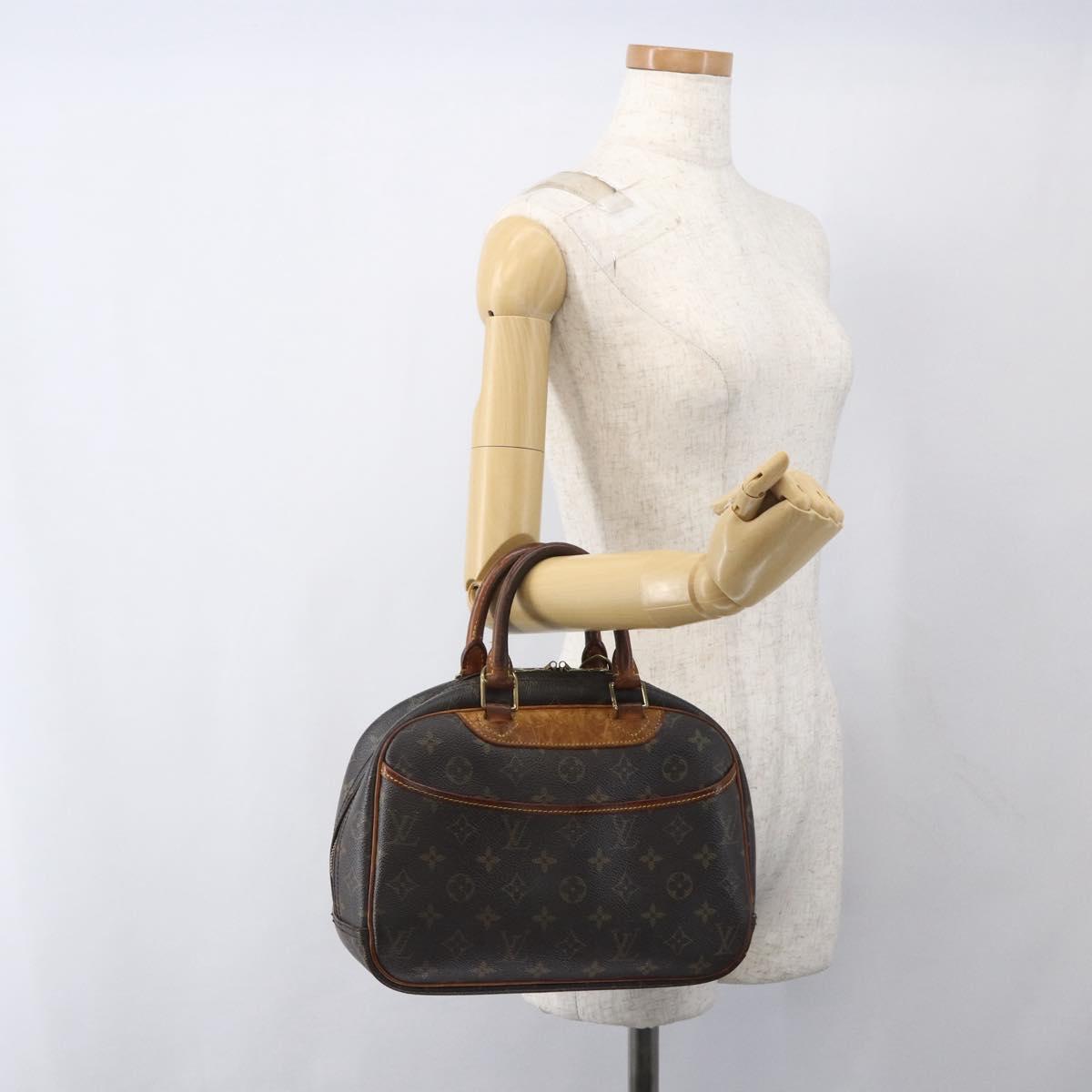 LOUIS VUITTON Monogram Trouville Hand Bag M42228 LV Auth 163069