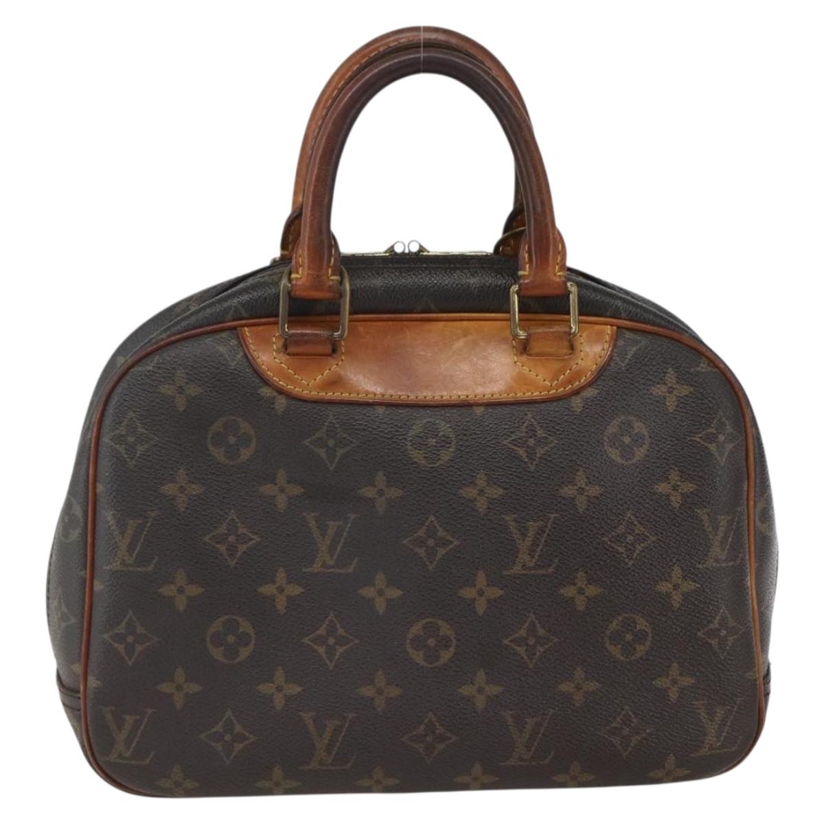 LOUIS VUITTON Monogram Trouville Hand Bag M42228 LV Auth 163069