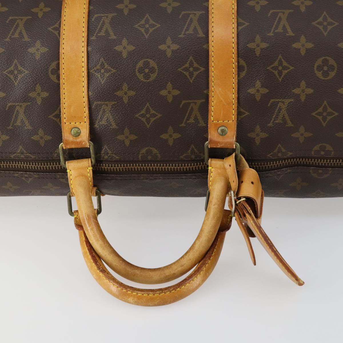 LOUIS VUITTON Monogram Keepall 50 Boston Bag M41426 LV Auth 163080