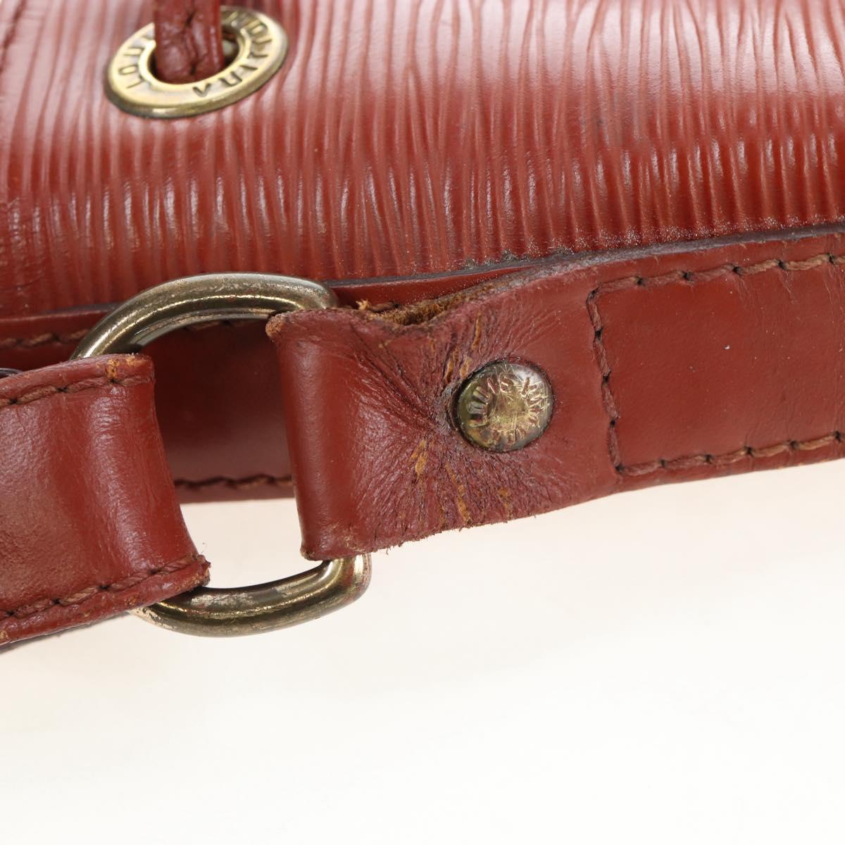 LOUIS VUITTON Epi Petit Noe Shoulder Bag Brown M44103 LV Auth 163091