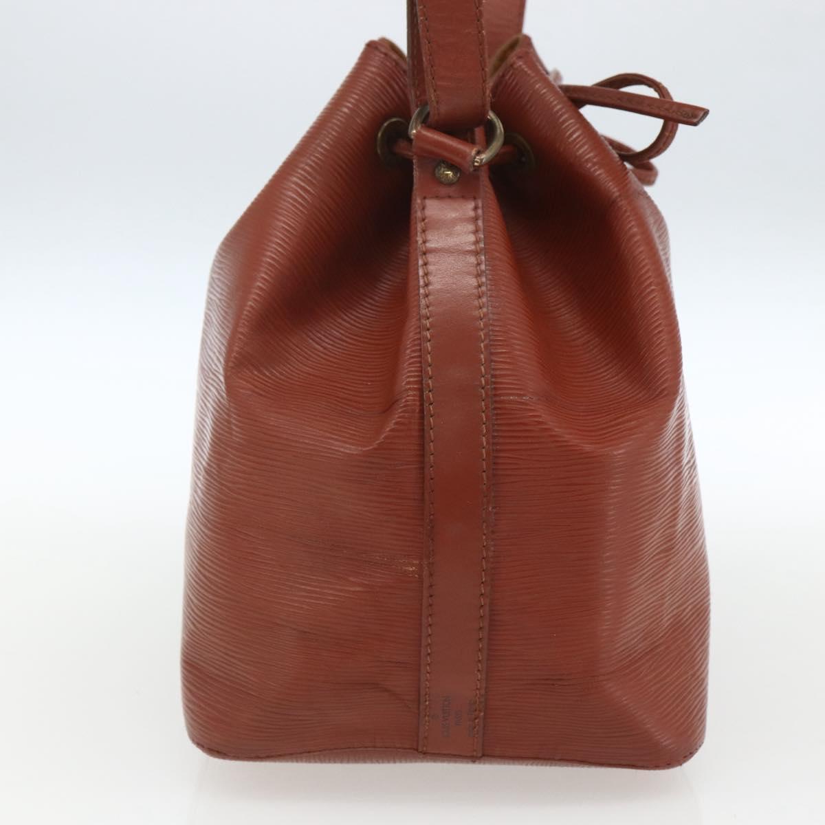 LOUIS VUITTON Epi Petit Noe Shoulder Bag Brown M44103 LV Auth 163091
