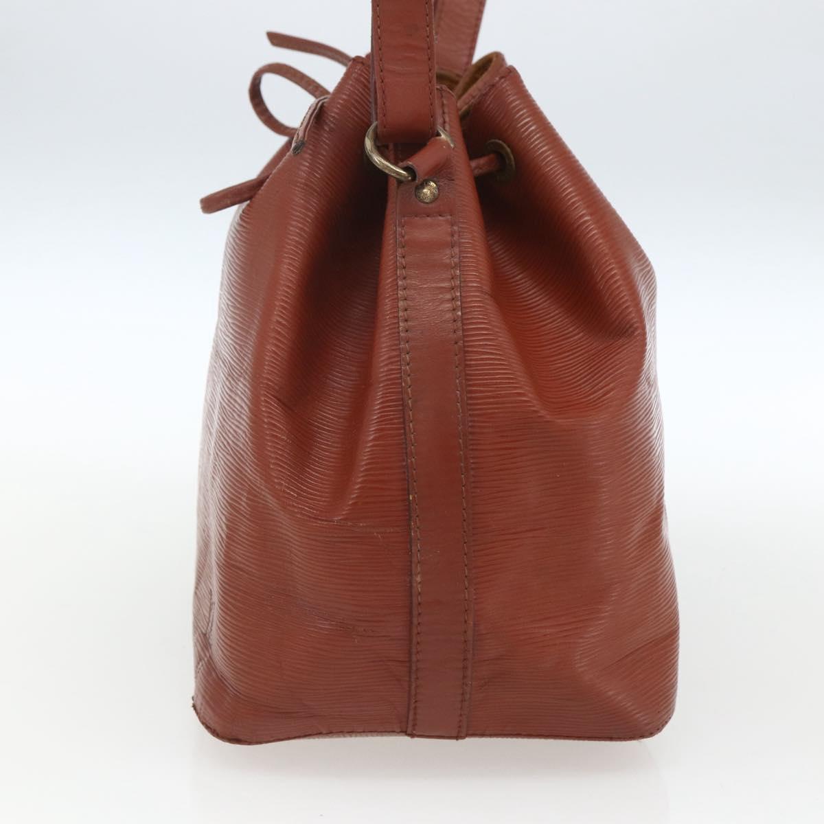 LOUIS VUITTON Epi Petit Noe Shoulder Bag Brown M44103 LV Auth 163091