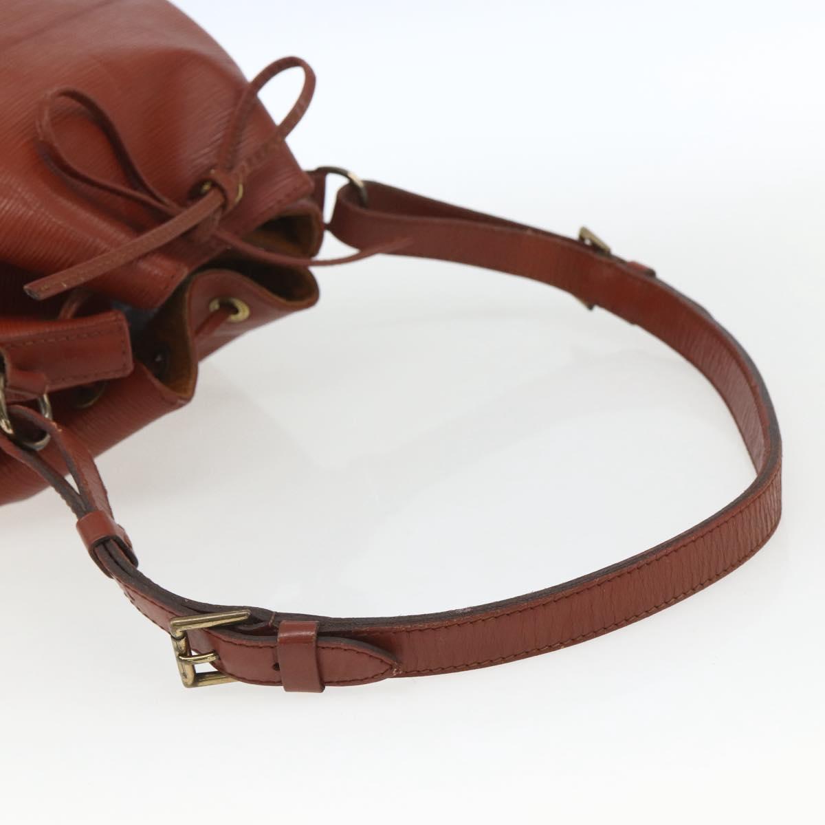 LOUIS VUITTON Epi Petit Noe Shoulder Bag Brown M44103 LV Auth 163091