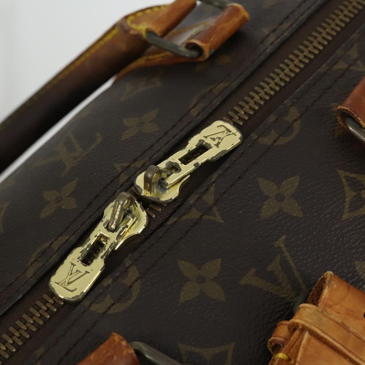 LOUIS VUITTON Monogram Keepall Bandouliere 55 Boston Bag M41414 LV Auth 163092