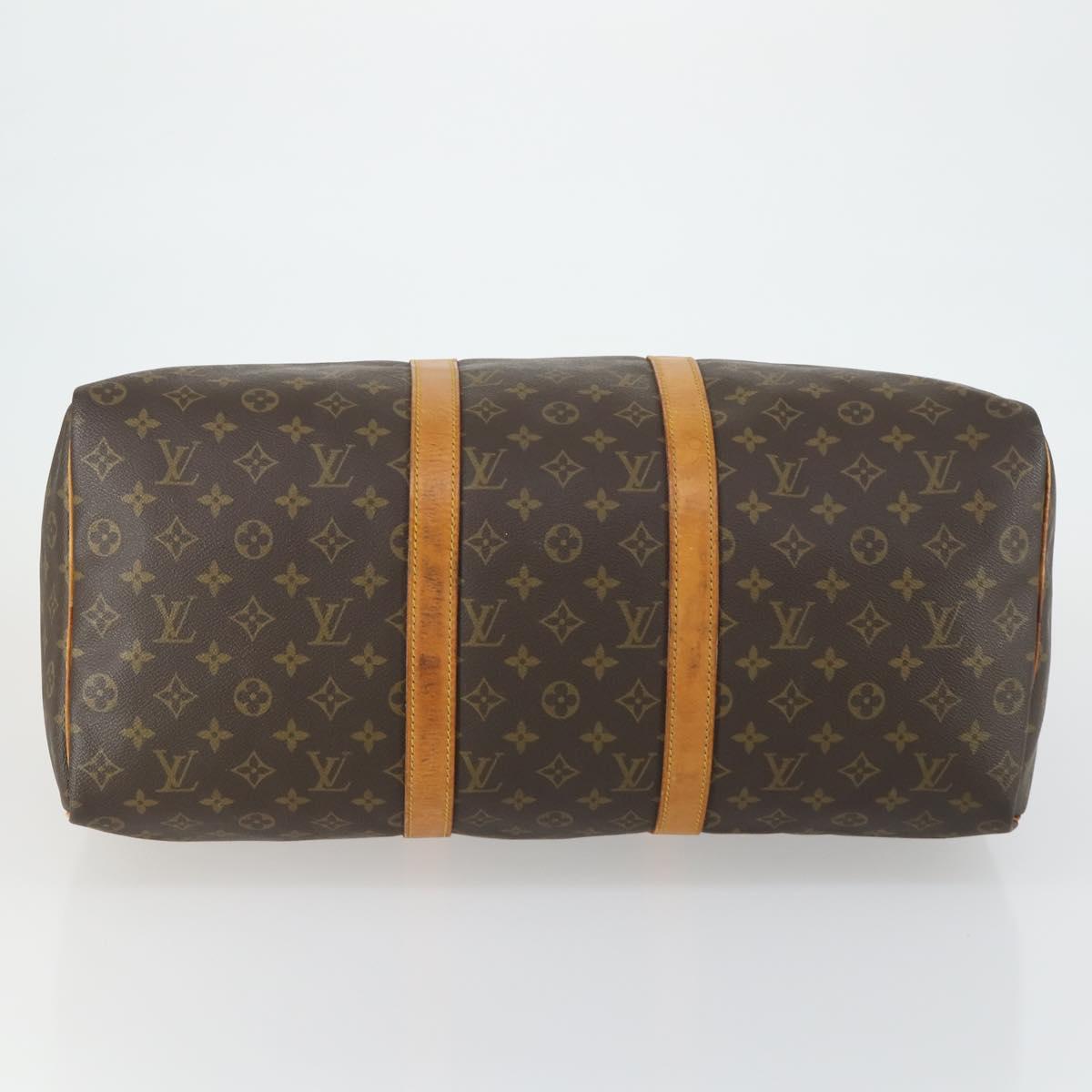 LOUIS VUITTON Monogram Keepall 50 Boston Bag M41426 LV Auth 163096