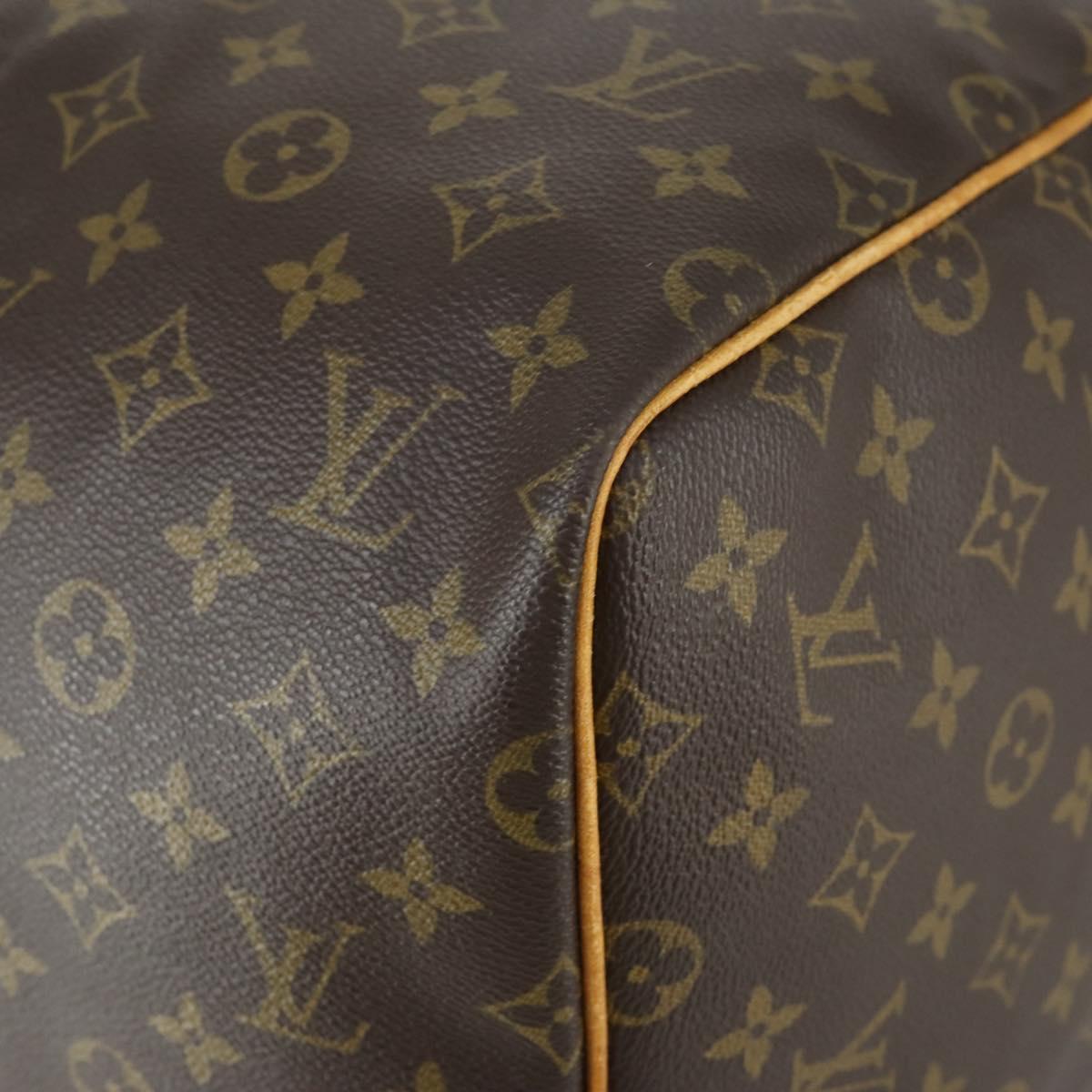 LOUIS VUITTON Monogram Keepall 55 Boston Bag M41424 LV Auth 163097