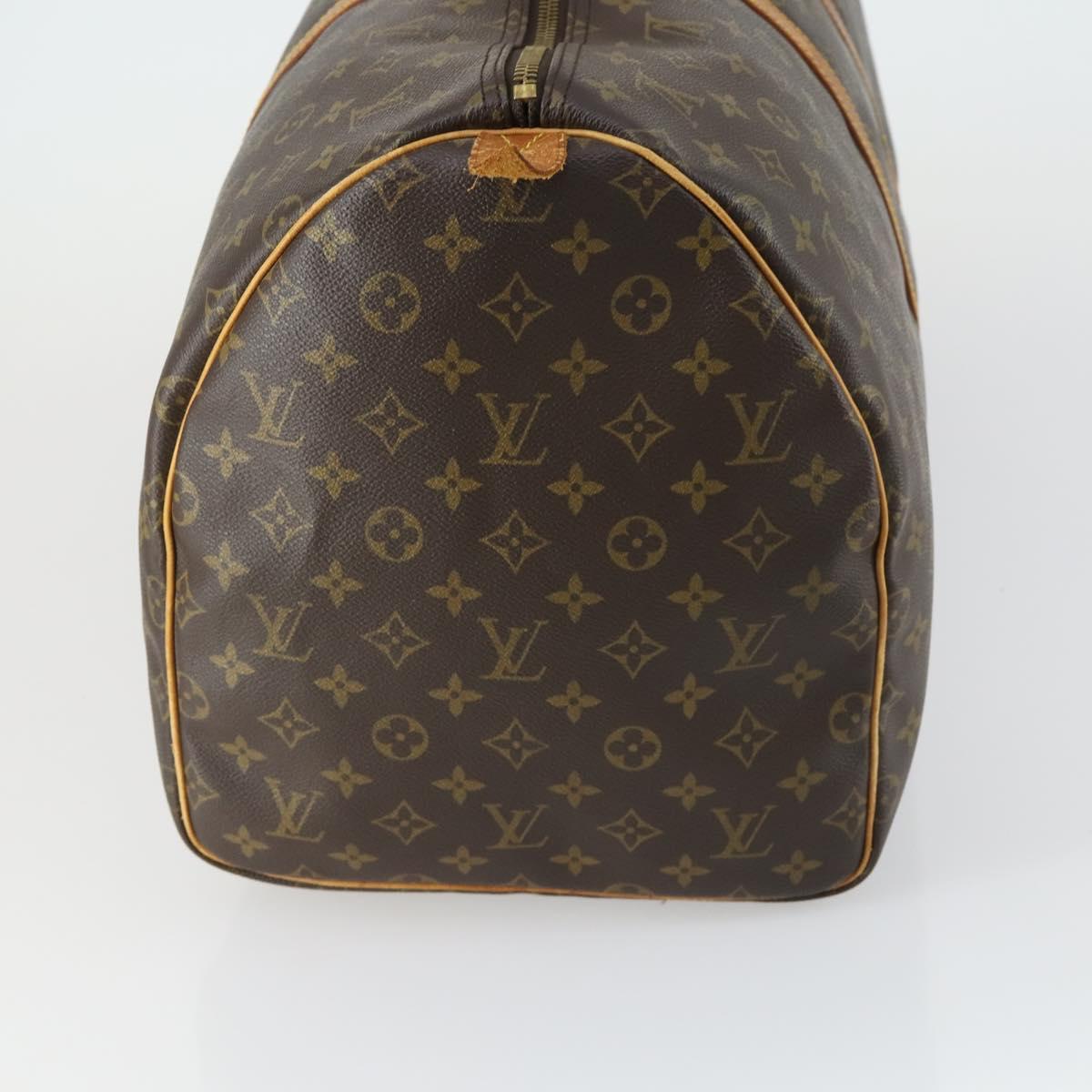 LOUIS VUITTON Monogram Keepall 55 Boston Bag M41424 LV Auth 163097