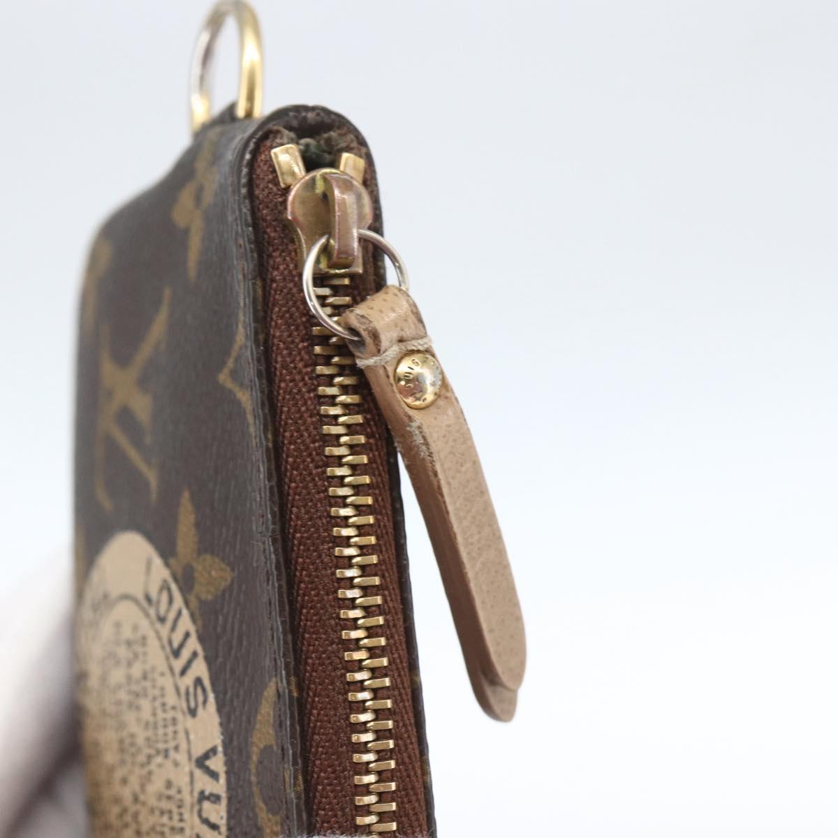 LOUIS VUITTON Monogram T & B Pochette Cle Compris M58025 LV Auth 163105