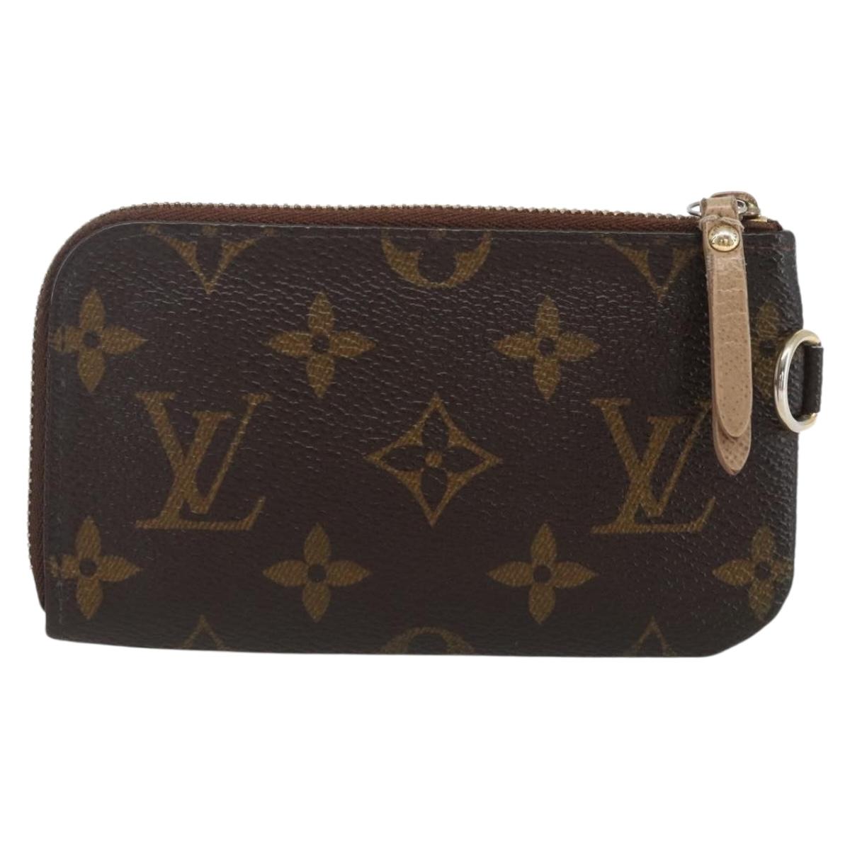LOUIS VUITTON Monogram T & B Pochette Cle Compris M58025 LV Auth 163105
