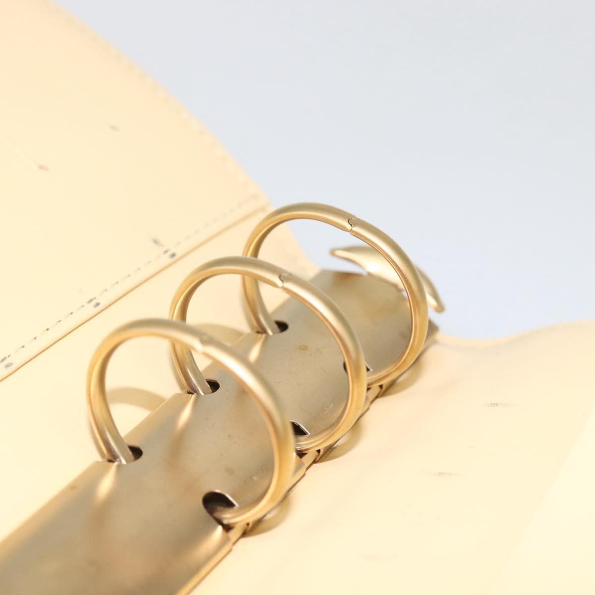 LOUIS VUITTON Epi Agenda MM Day Planner Cover Vanilla R2004A LV Auth 163109