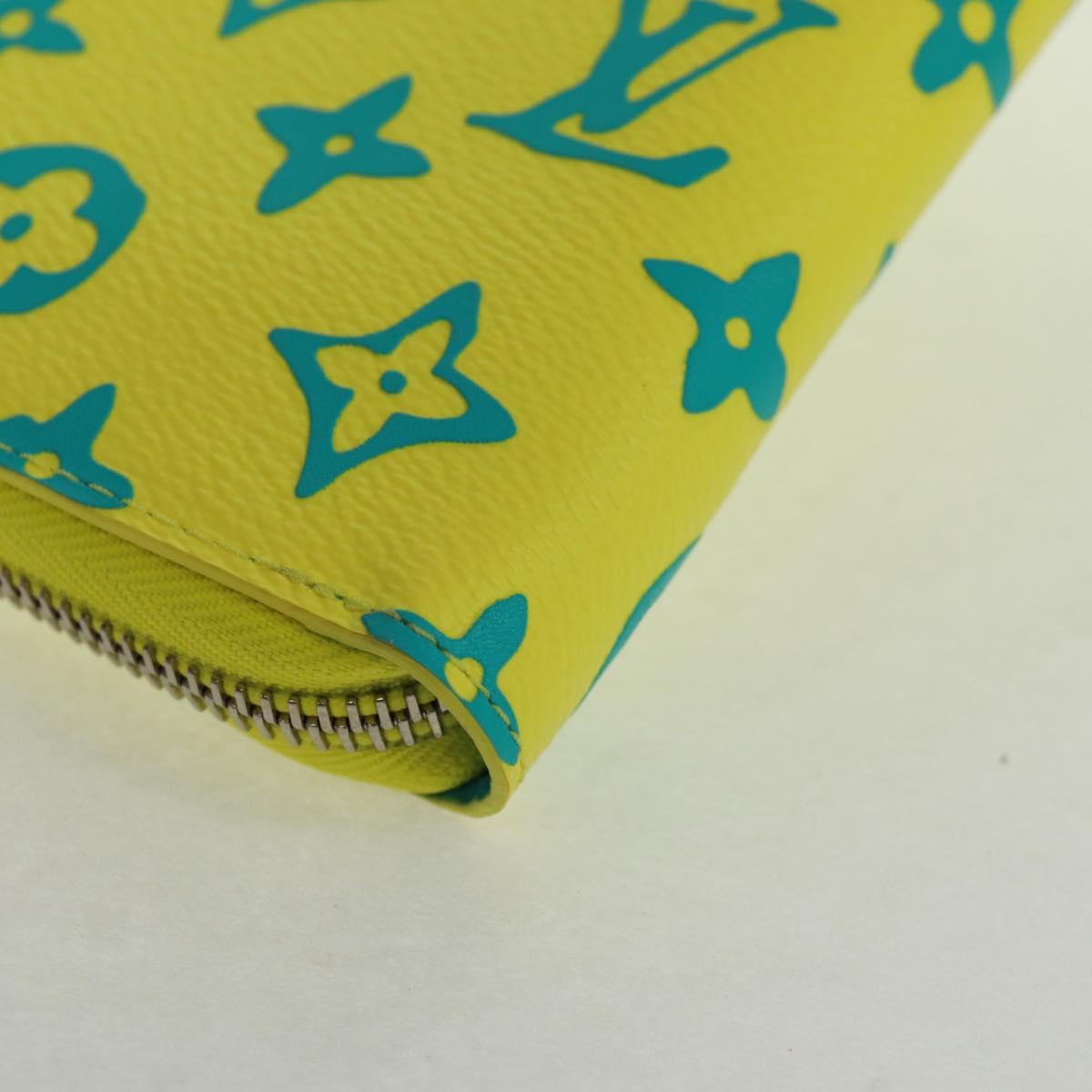 LOUIS VUITTON Playground Zippy Wallet Vertical Wallet Yellow M82005 Auth 163113SAM