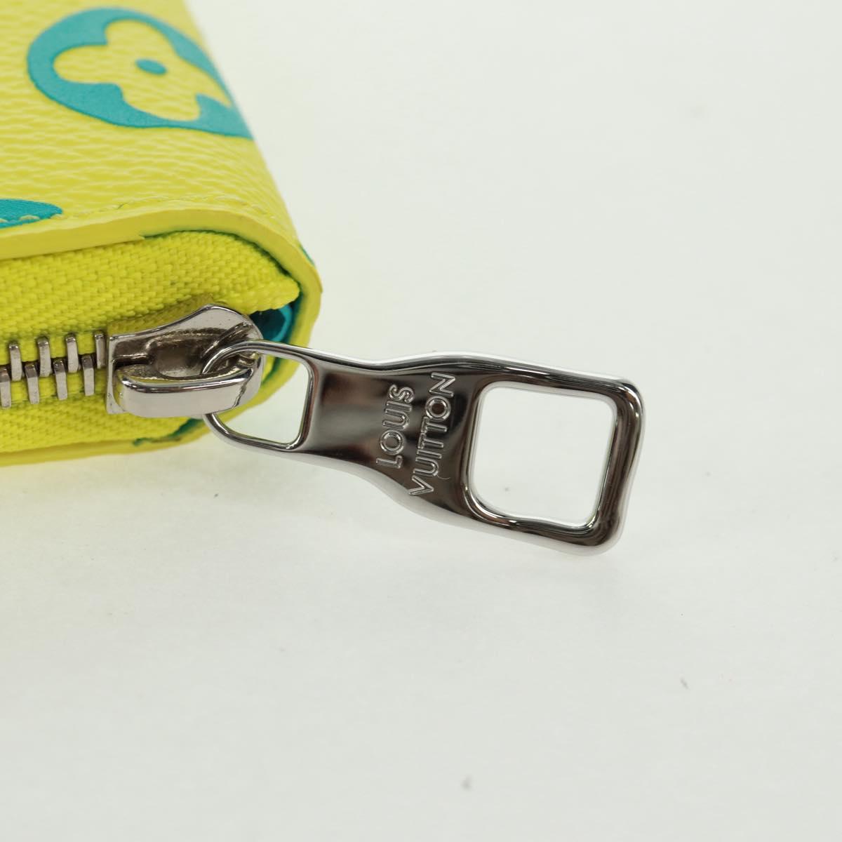 LOUIS VUITTON Playground Zippy Wallet Vertical Wallet Yellow M82005 Auth 163113SAM