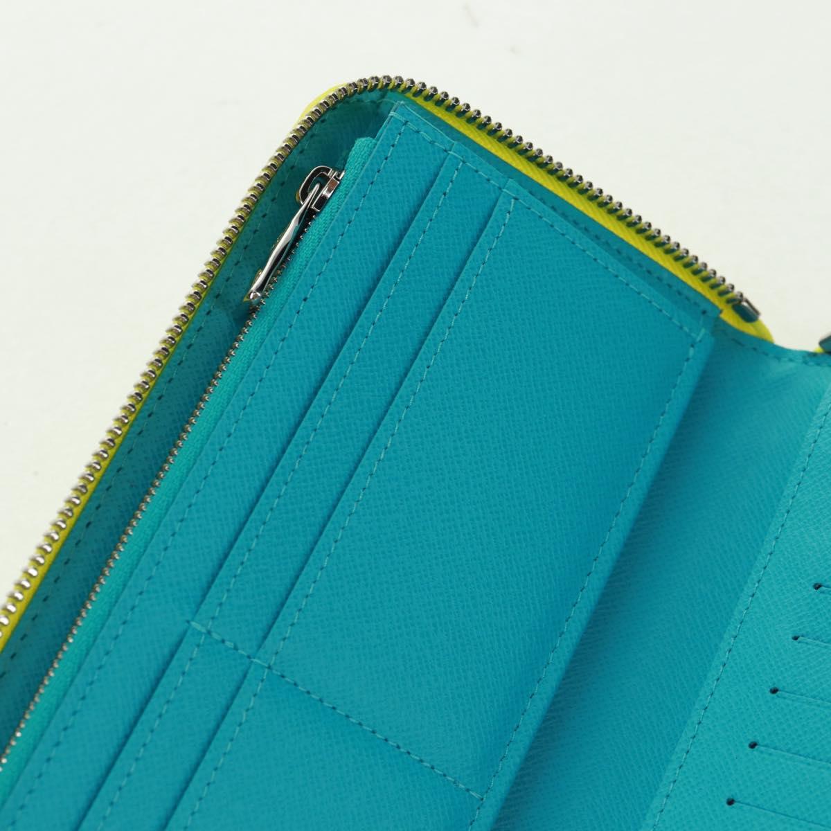 LOUIS VUITTON Playground Zippy Wallet Vertical Wallet Yellow M82005 Auth 163113SAM