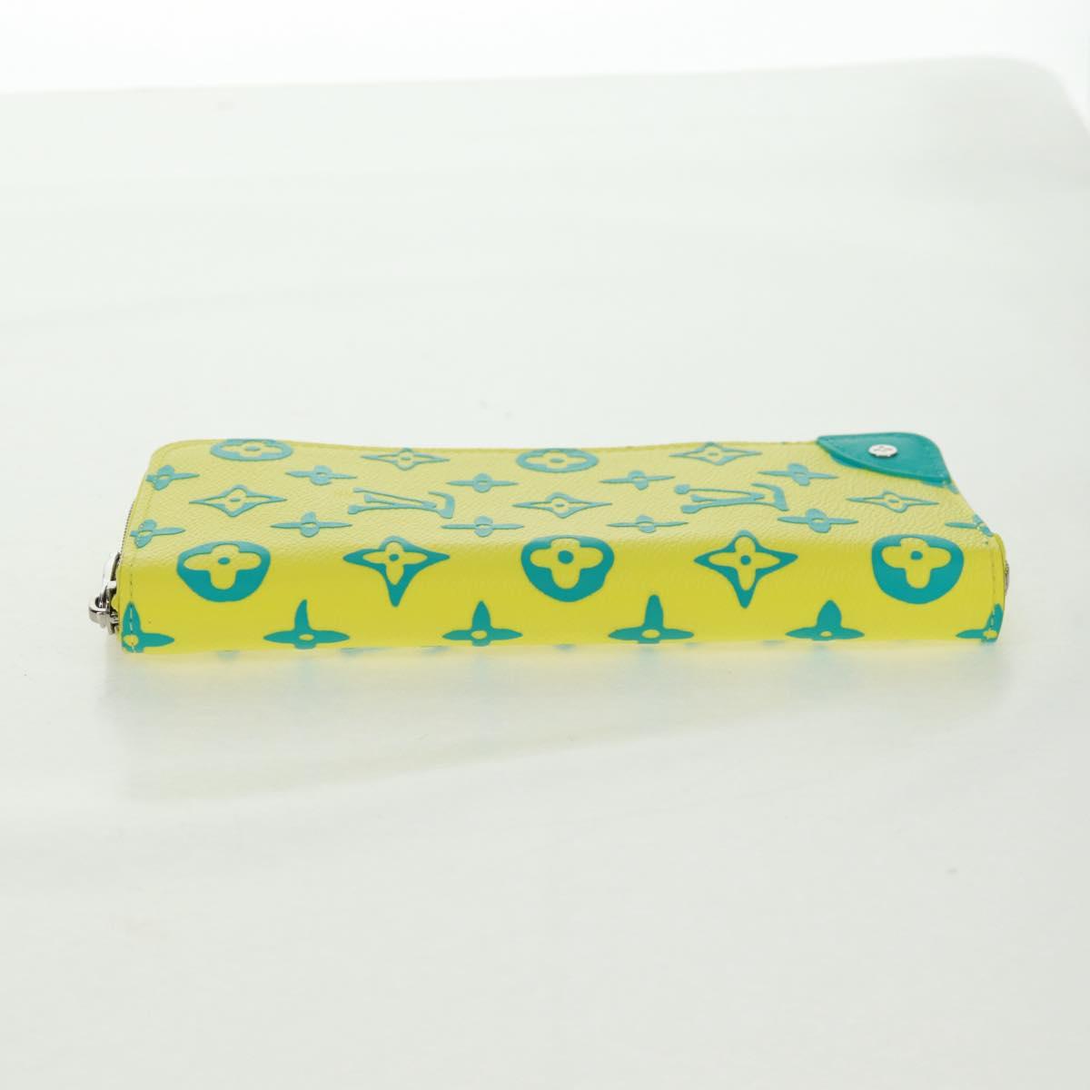 LOUIS VUITTON Playground Zippy Wallet Vertical Wallet Yellow M82005 Auth 163113SAM