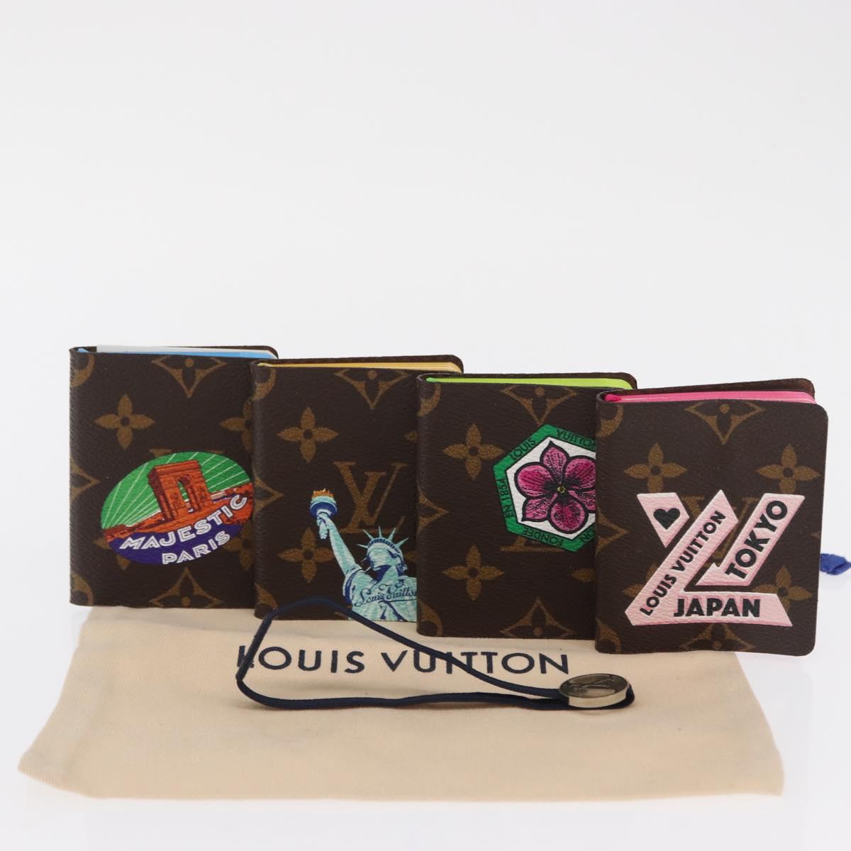 LOUIS VUITTON Monogram Note Mini Carnejour Planner 4 Book Set LV Auth 163115SAM