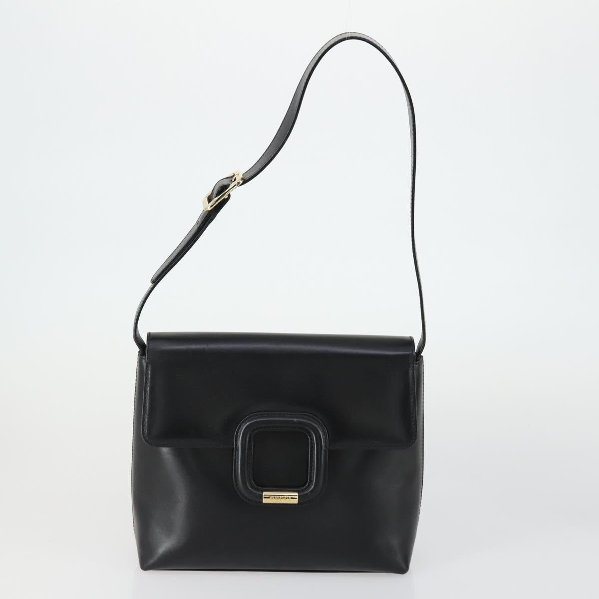 GUCCI Shoulder Bag Leather 2 Set Black Auth 163116