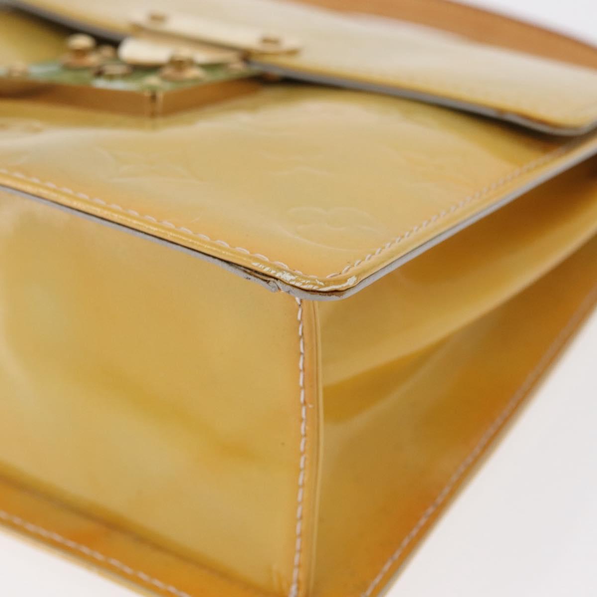 LOUIS VUITTON Monogram Vernis Spring Street Hand Bag Gris M91029 LV Auth 163132