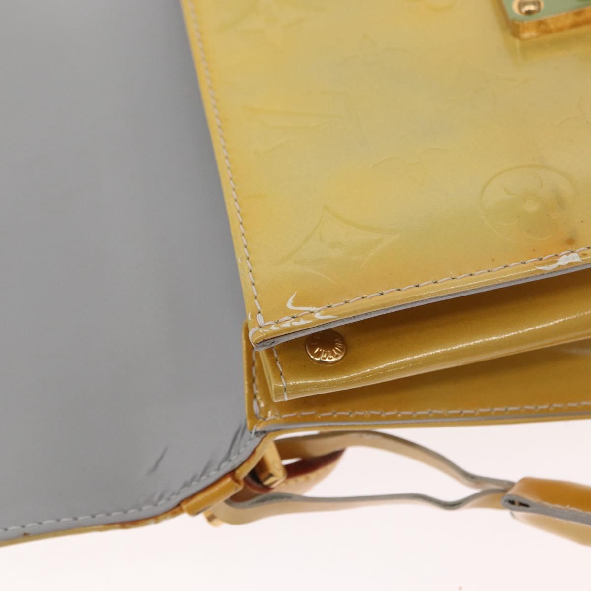 LOUIS VUITTON Monogram Vernis Spring Street Hand Bag Gris M91029 LV Auth 163132