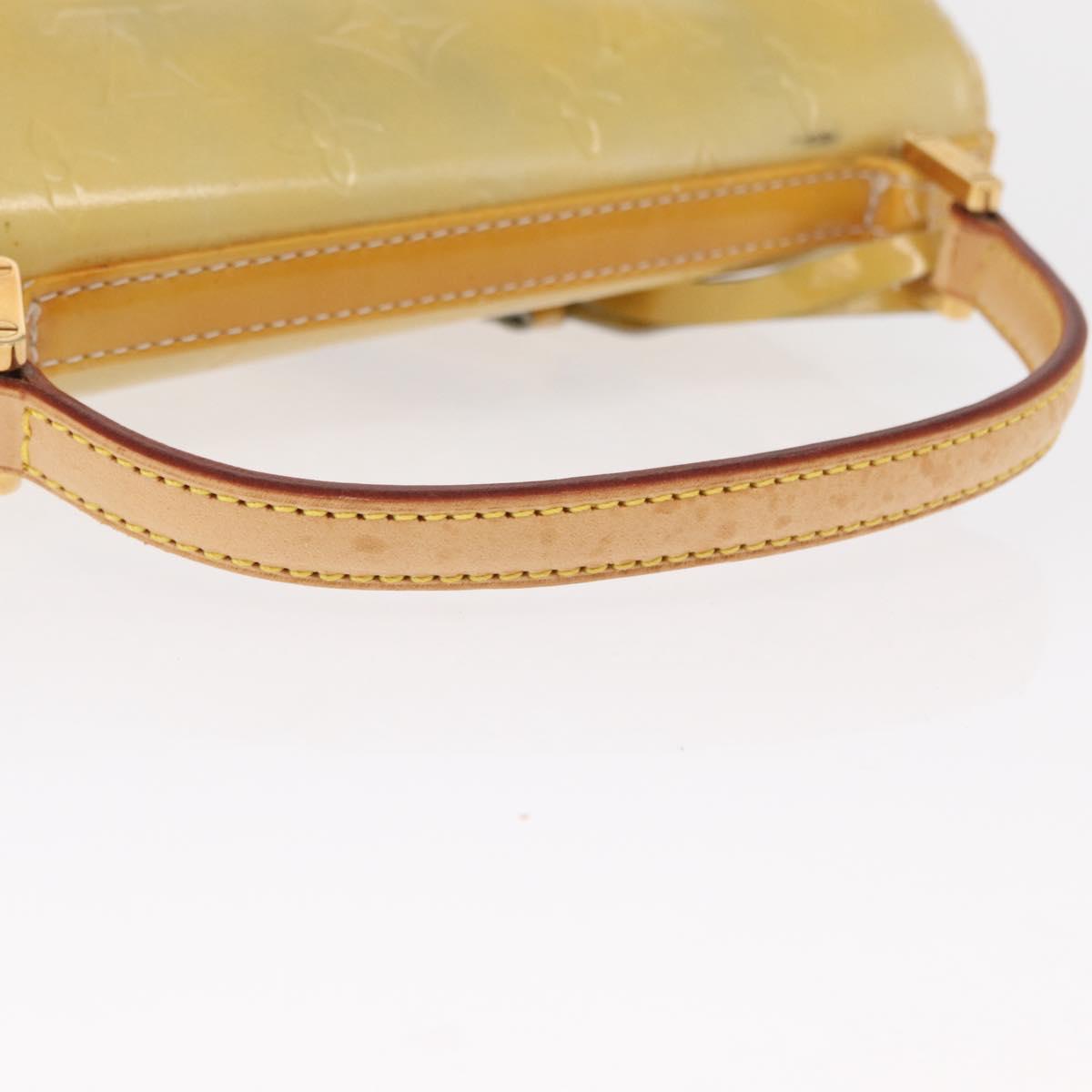 LOUIS VUITTON Monogram Vernis Spring Street Hand Bag Gris M91029 LV Auth 163132