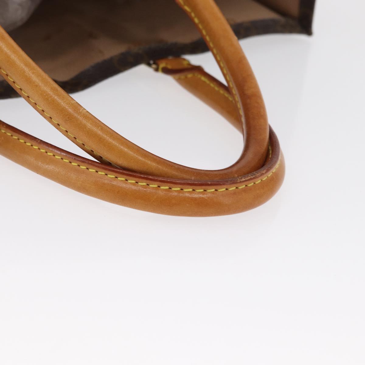 LOUIS VUITTON Monogram Sac Plat Hand Bag M51140 LV Auth 163139