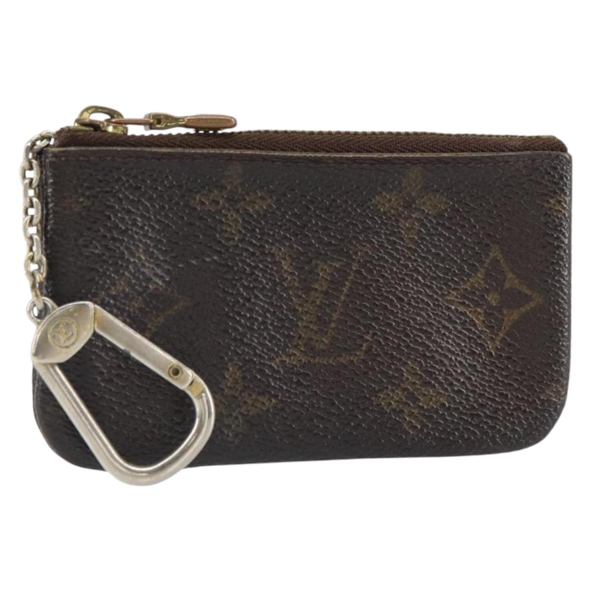 LOUIS VUITTON Monogram Pochette Cles Coin Purse M60033 LV Auth 163152