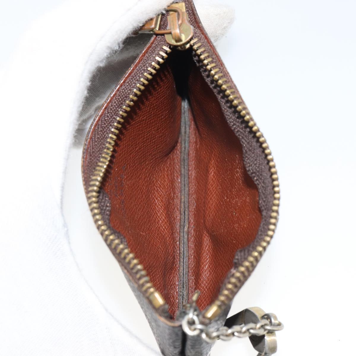 LOUIS VUITTON Monogram Pochette Cles Coin Purse M60033 LV Auth 163152