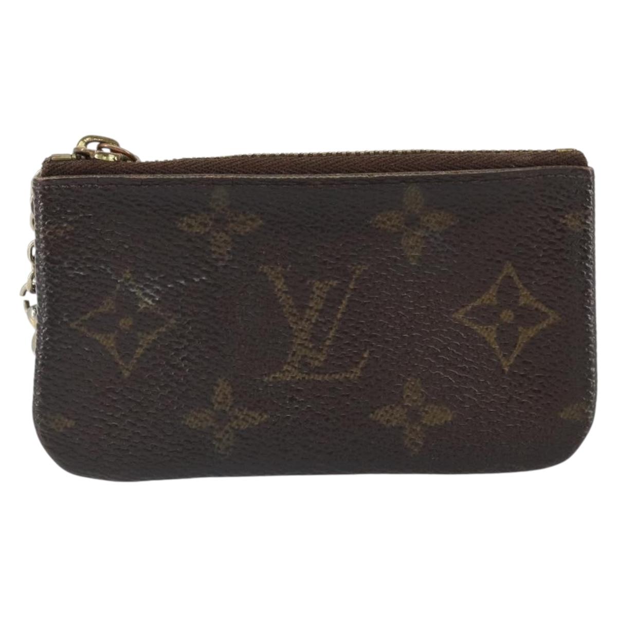 LOUIS VUITTON Monogram Pochette Cles Coin Purse M60033 LV Auth 163152