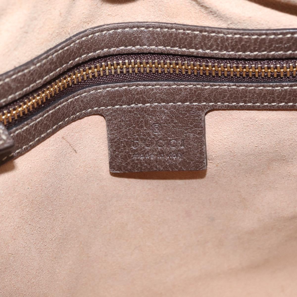 GUCCI Ophidia GG Supreme Web Sherry Line Bag PVC Beige 517080 Auth 163153