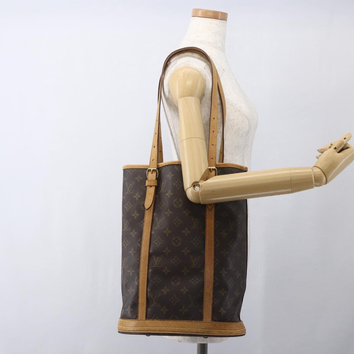LOUIS VUITTON Monogram Bucket GM Shoulder Bag M42236 LV Auth 163165