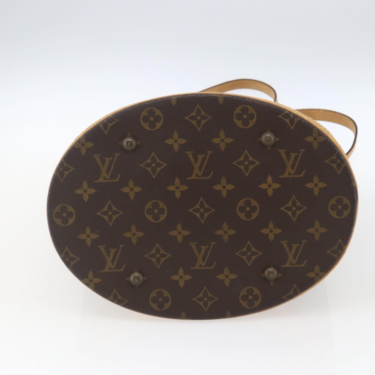LOUIS VUITTON Monogram Bucket GM Shoulder Bag M42236 LV Auth 163165