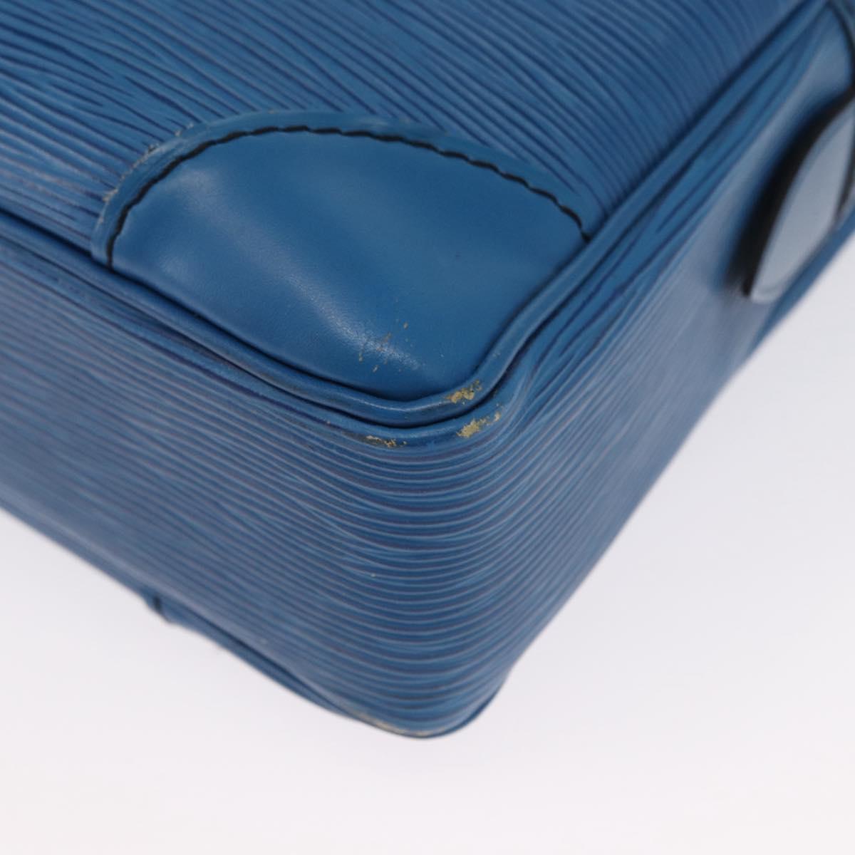 LOUIS VUITTON Epi Porte Documents Voyage Business Bag Blue M54475 Auth 163171