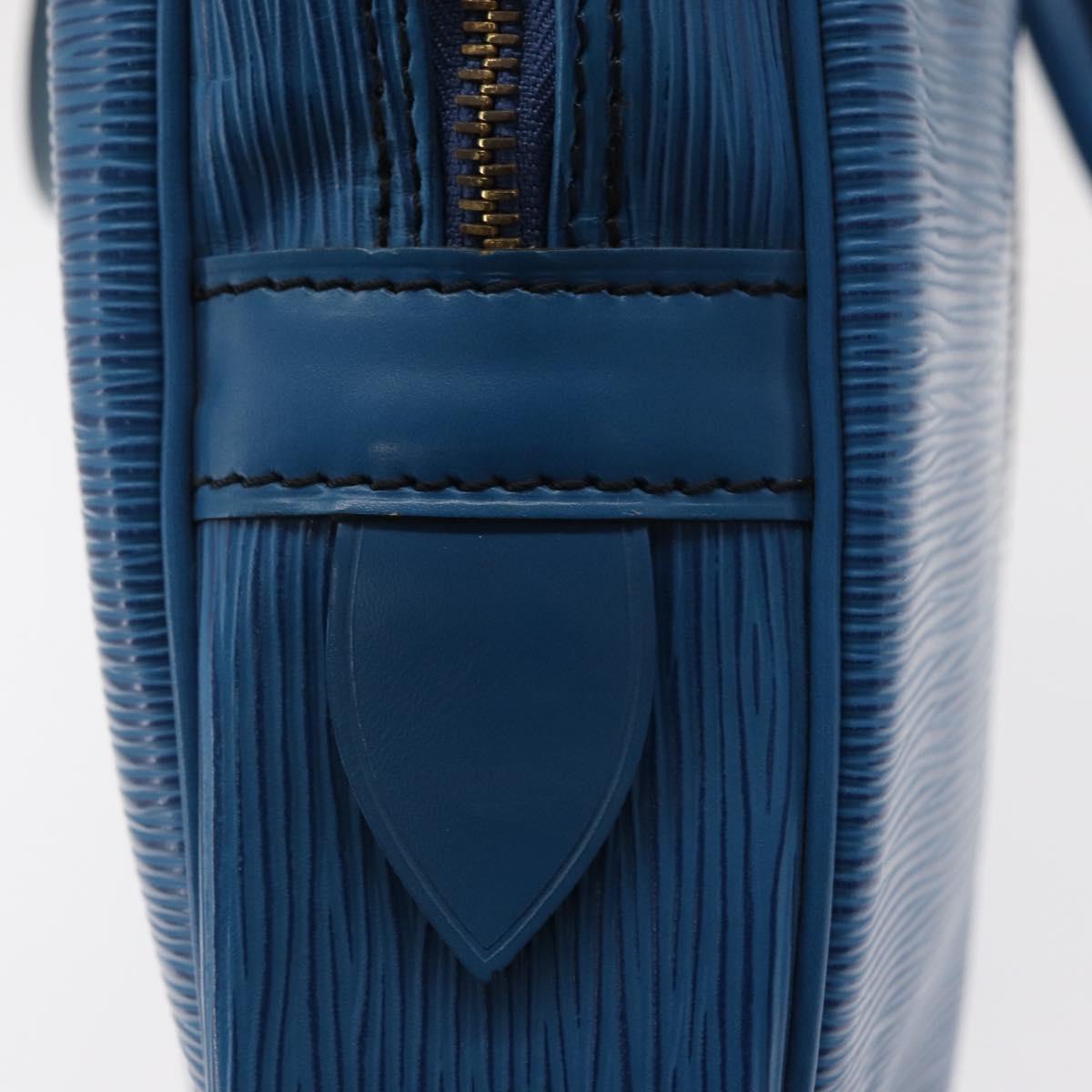 LOUIS VUITTON Epi Porte Documents Voyage Business Bag Blue M54475 Auth 163171