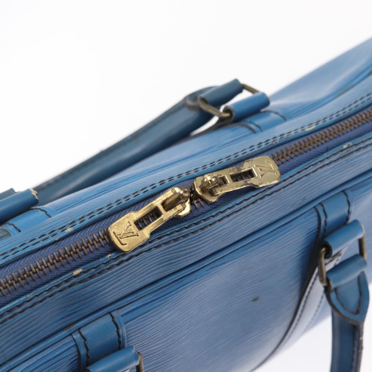LOUIS VUITTON Epi Porte Documents Voyage Business Bag Blue M54475 Auth 163171