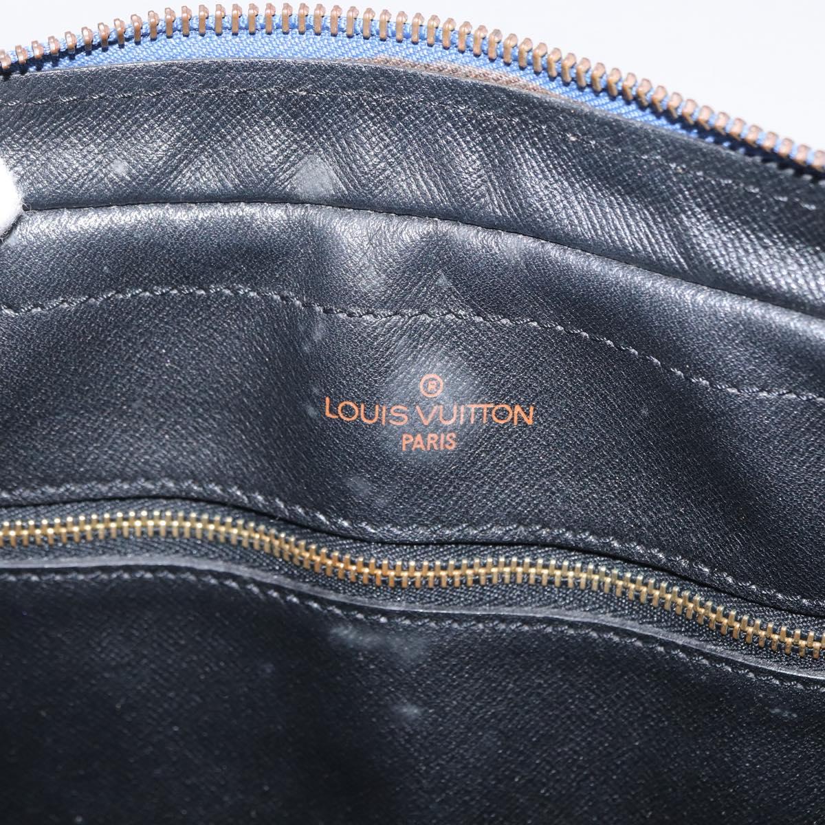 LOUIS VUITTON Epi Porte Documents Voyage Business Bag Blue M54475 Auth 163171