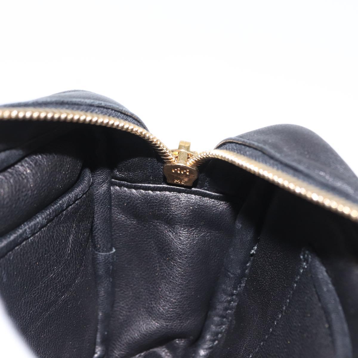 PRADA Shoulder Bag Leather Pink Gold Auth 163191