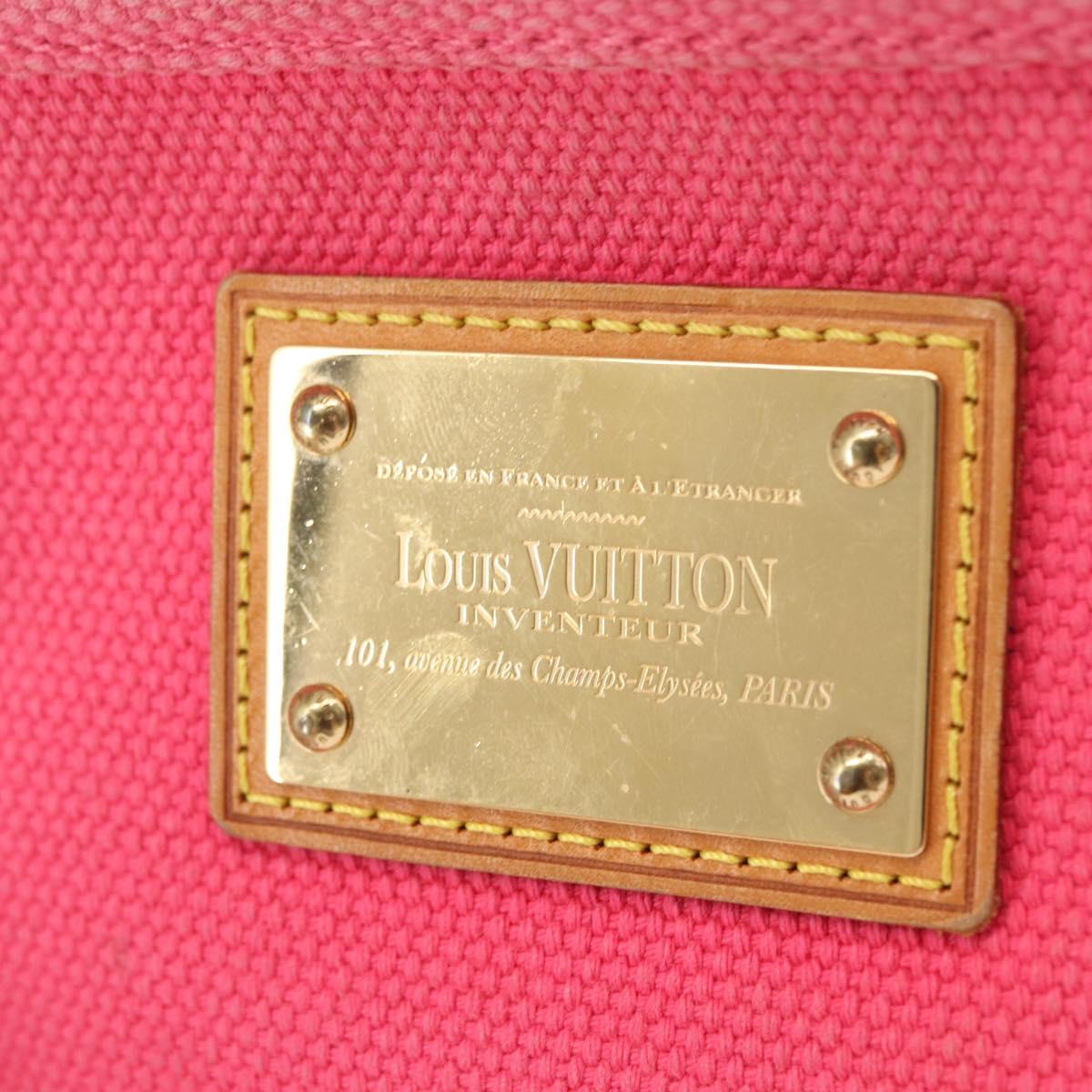 LOUIS VUITTON Antigua Pochette Plat GM Clutch Bag Pink M40065 LV Auth 163197