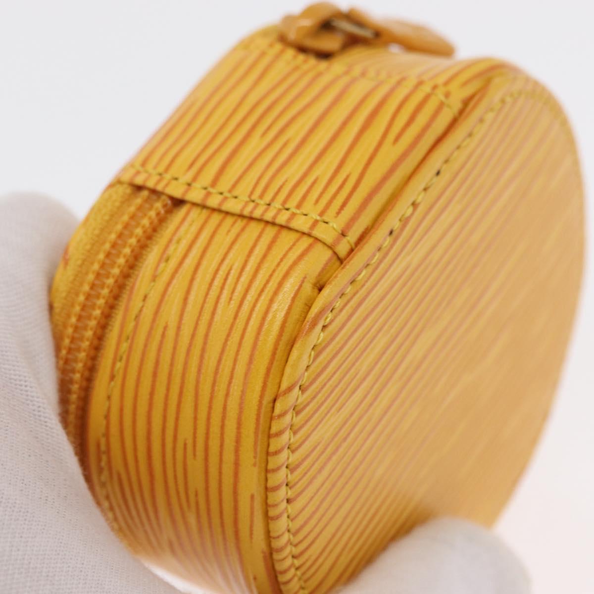 LOUIS VUITTON Epi Ecrin Bijoux 8 Jewelry Box Yellow M48229 LV Auth 163204