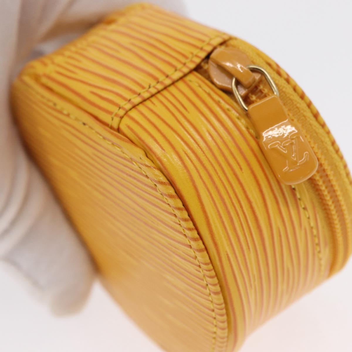LOUIS VUITTON Epi Ecrin Bijoux 8 Jewelry Box Yellow M48229 LV Auth 163204