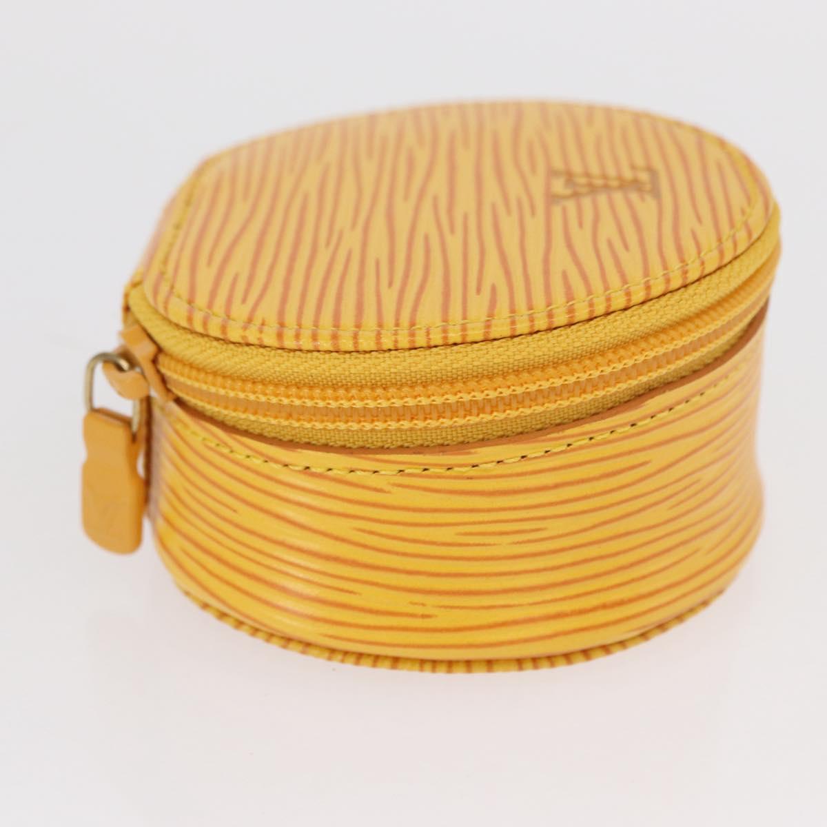 LOUIS VUITTON Epi Ecrin Bijoux 8 Jewelry Box Yellow M48229 LV Auth 163204