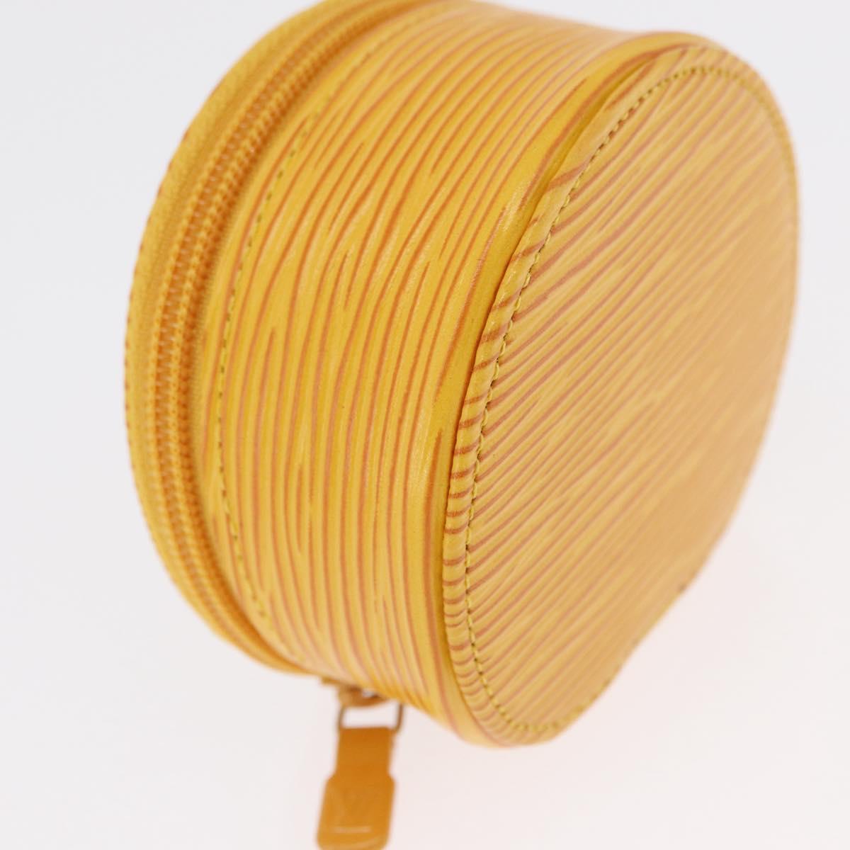 LOUIS VUITTON Epi Ecrin Bijoux 8 Jewelry Box Yellow M48229 LV Auth 163204