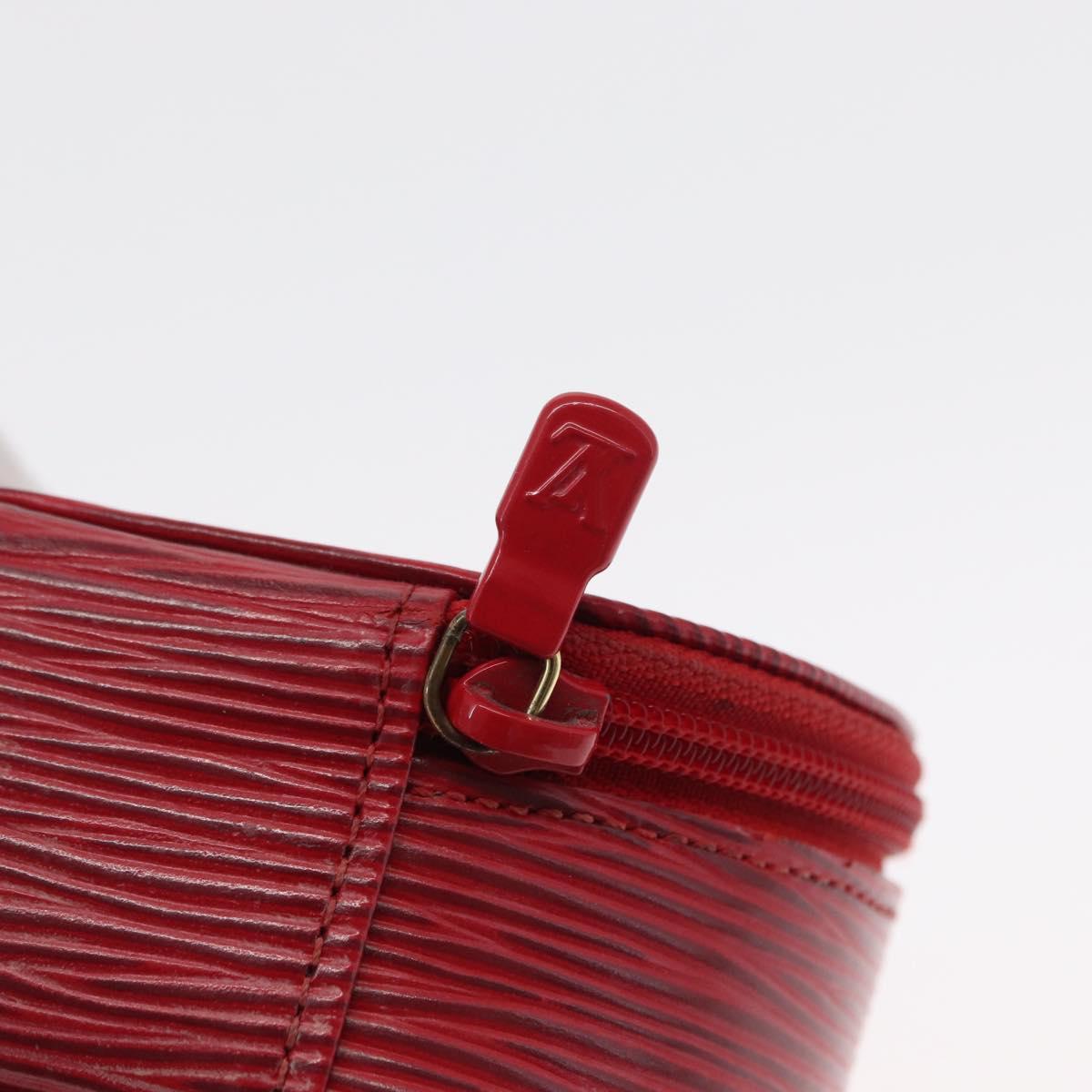 LOUIS VUITTON Epi Ecrin Bijoux 10 Jewelry Box Red M48217 LV Auth 163207