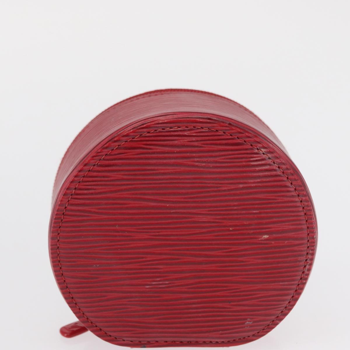 LOUIS VUITTON Epi Ecrin Bijoux 10 Jewelry Box Red M48217 LV Auth 163207