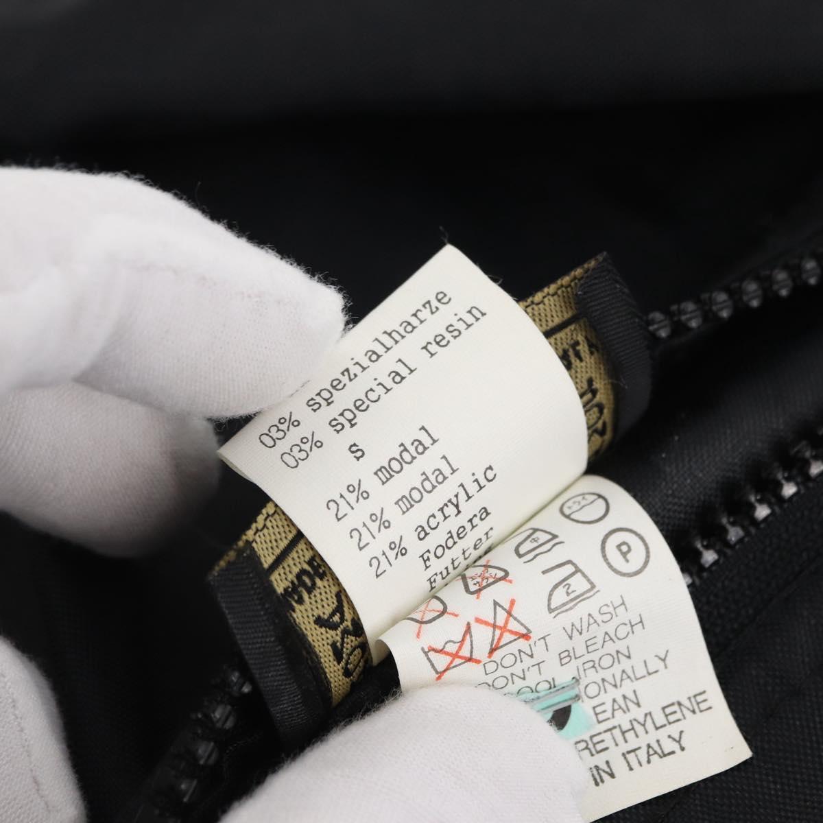 FENDI Zucca Canvas Reversible Coat Brown Black Auth 163216SAM