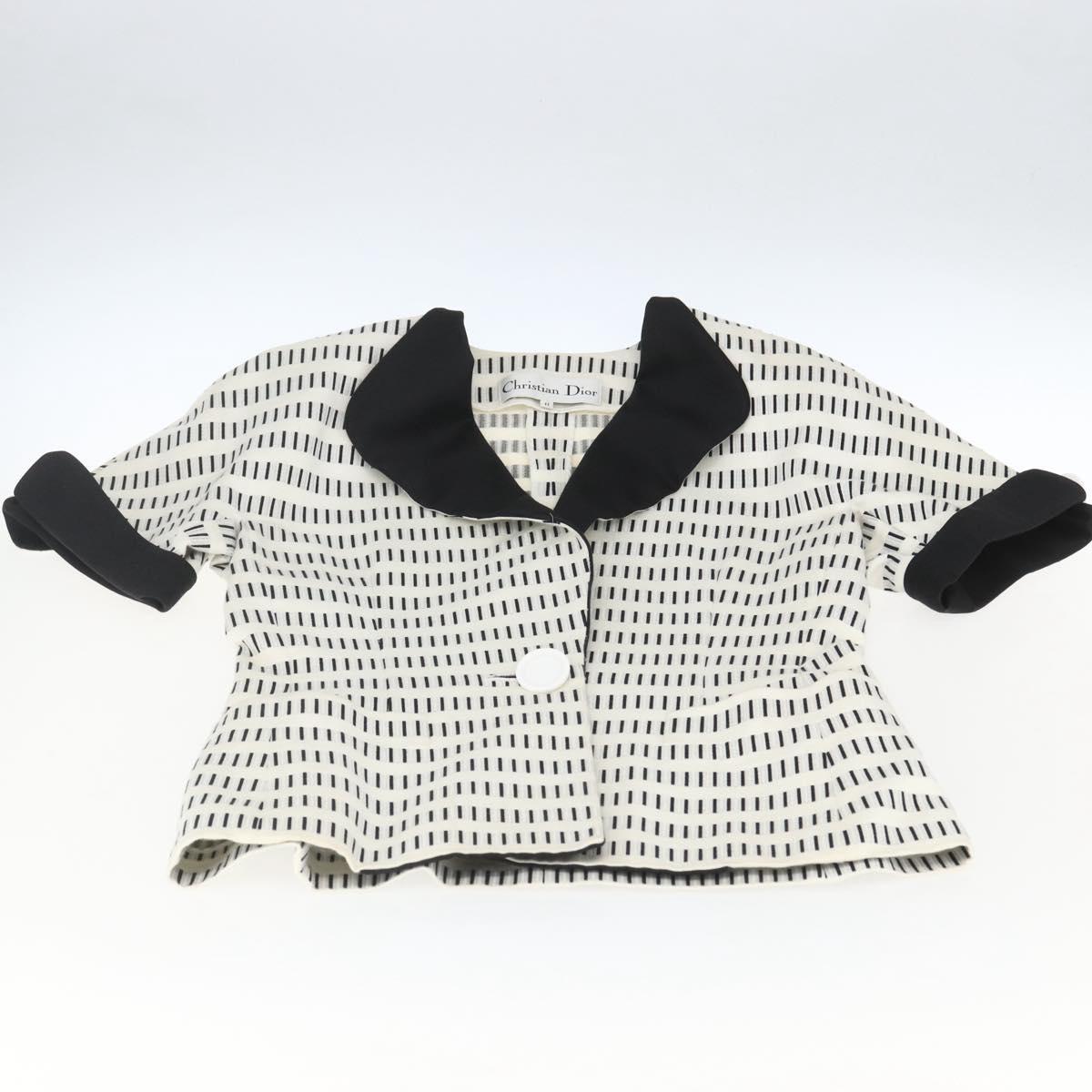 Christian Dior Setup Jacket Cotton White Auth 163219M