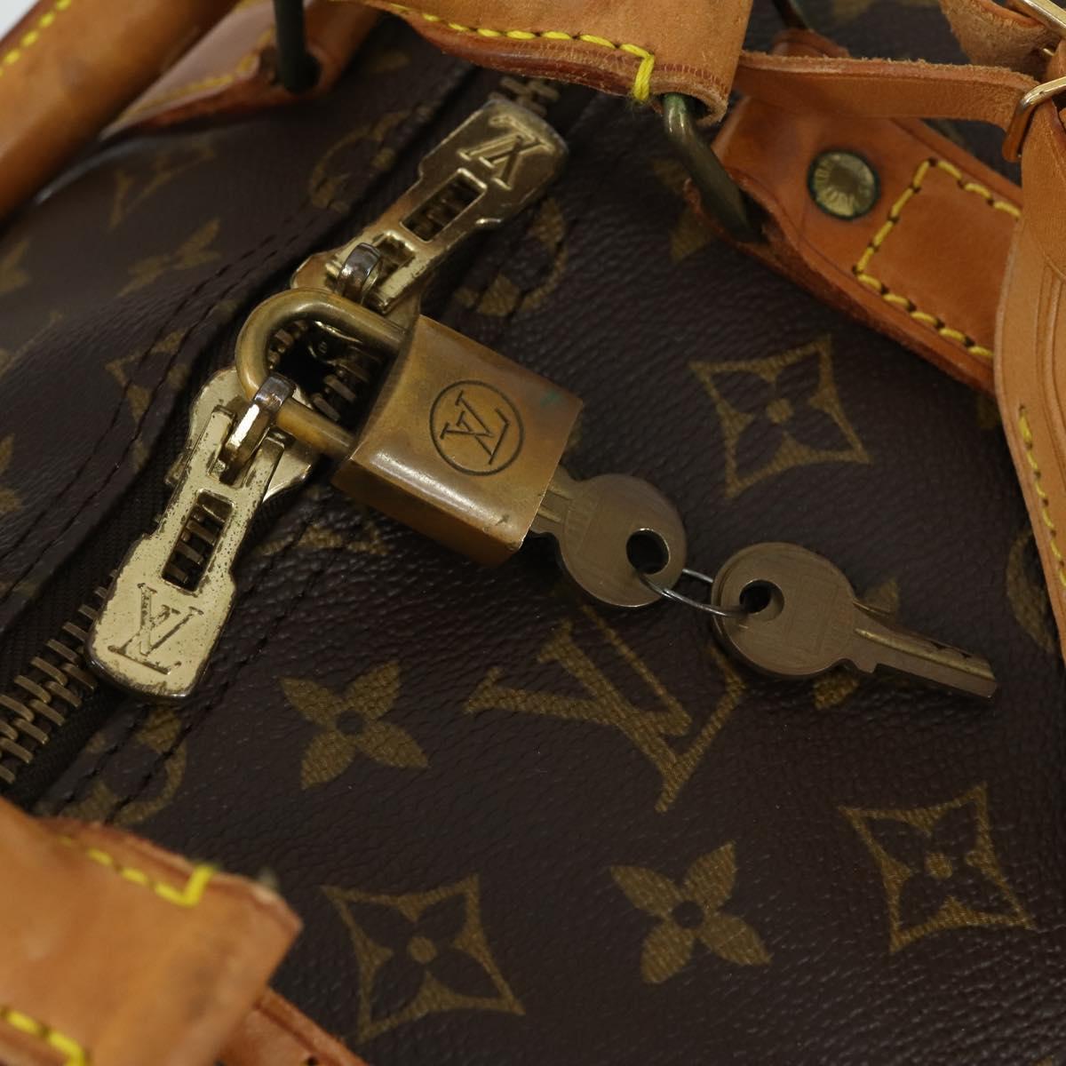 LOUIS VUITTON Monogram Keepall Bandouliere 55 Boston Bag M41414 LV Auth 163242