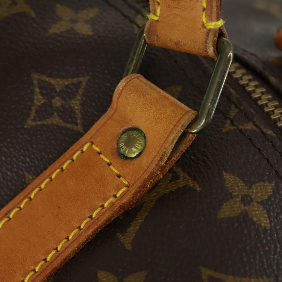 LOUIS VUITTON Monogram Keepall Bandouliere 55 Boston Bag M41414 LV Auth 163242