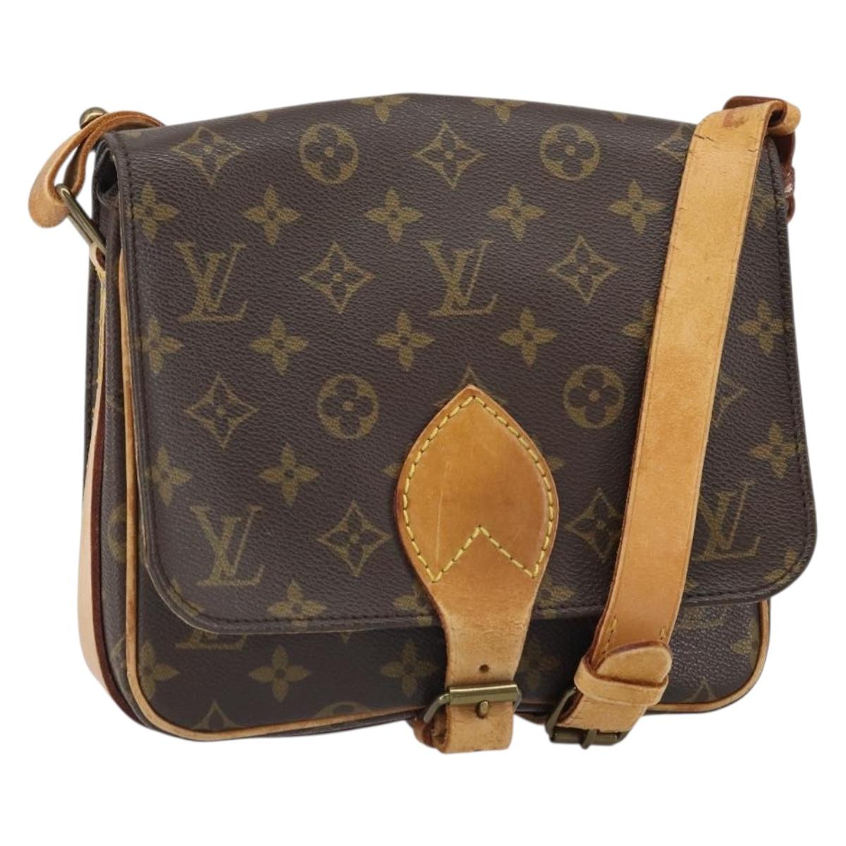 LOUIS VUITTON Monogram Cartouchiere MM Shoulder Bag M51253 LV Auth 163260