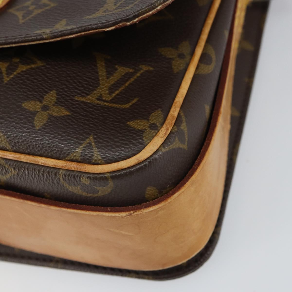LOUIS VUITTON Monogram Cartouchiere MM Shoulder Bag M51253 LV Auth 163260