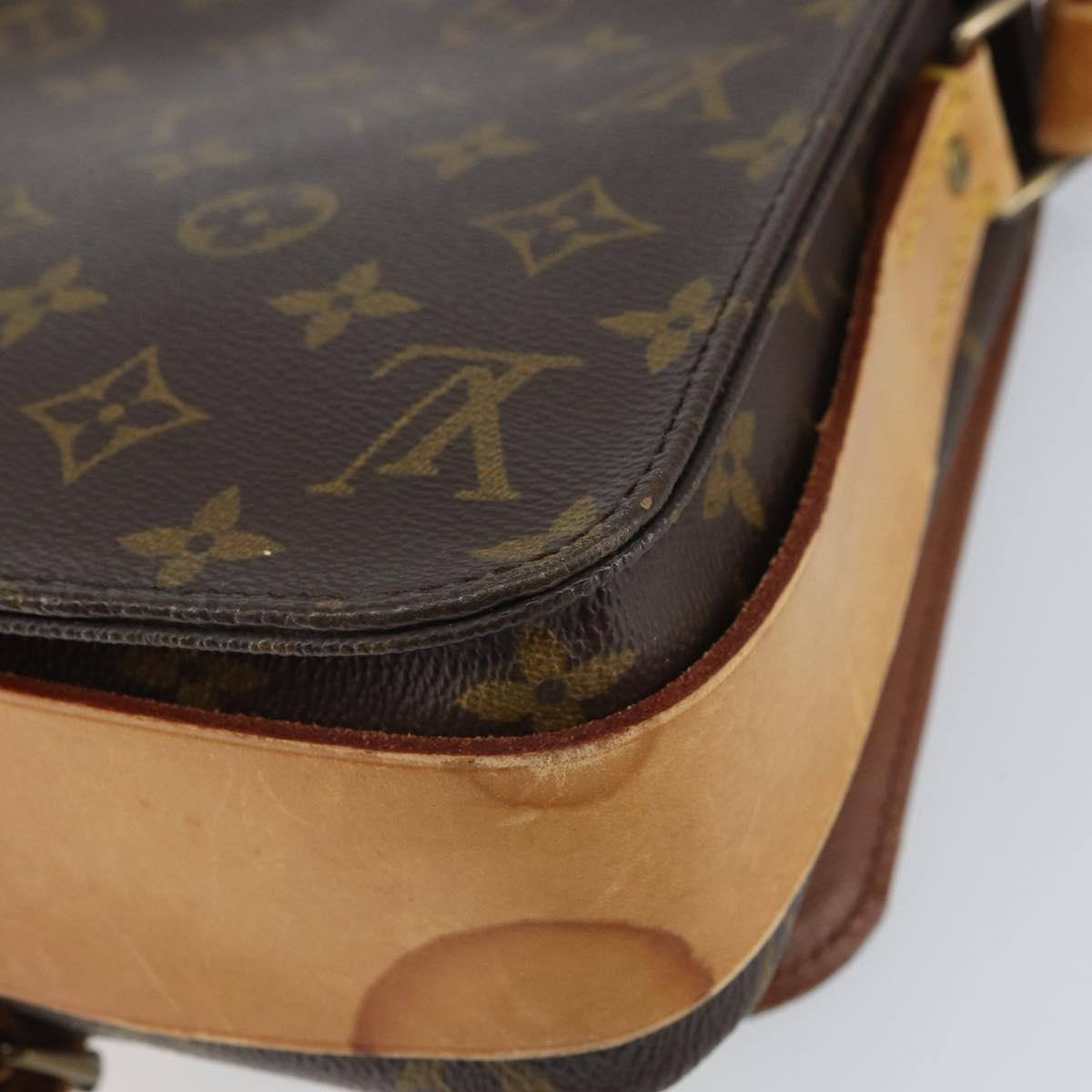 LOUIS VUITTON Monogram Cartouchiere MM Shoulder Bag M51253 LV Auth 163260