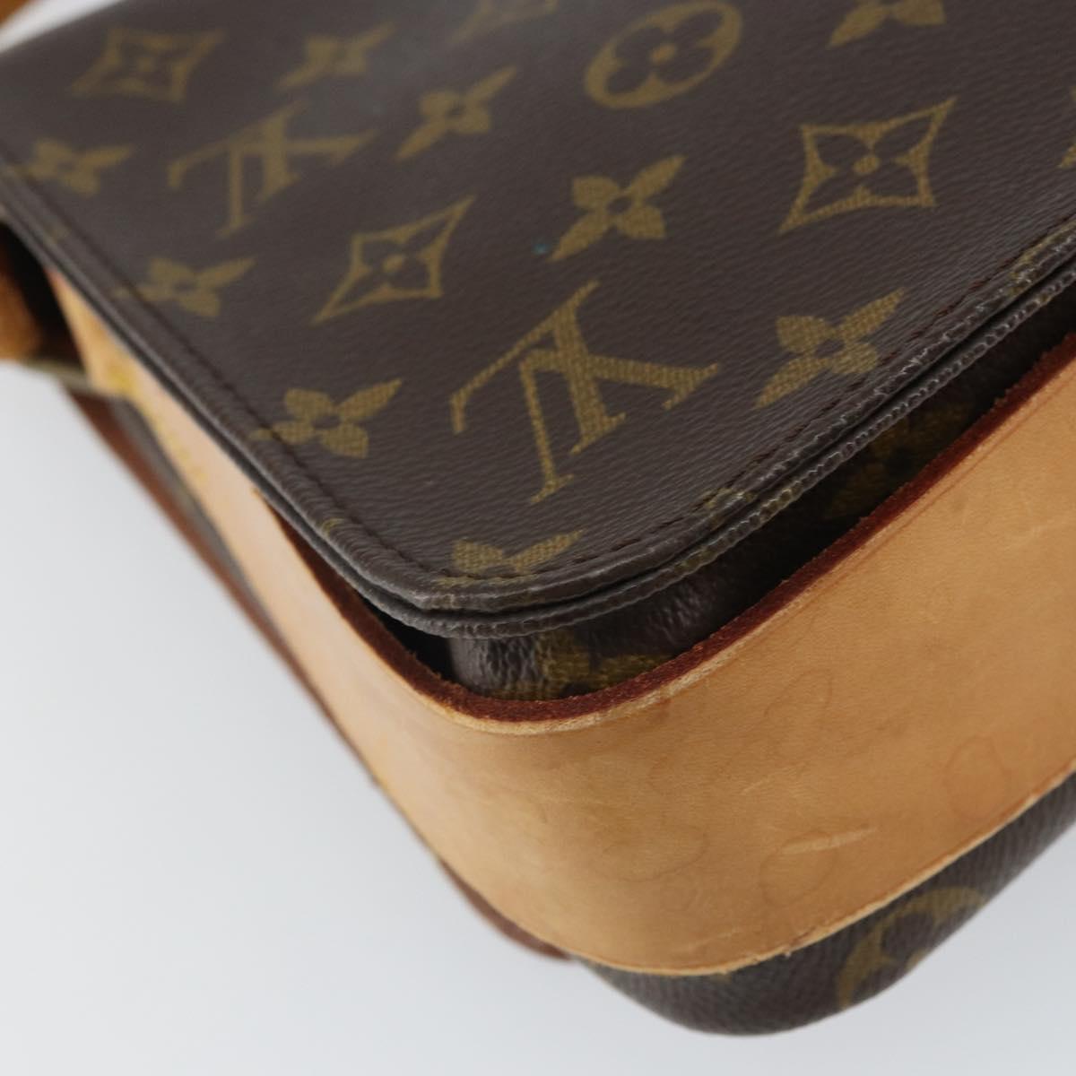 LOUIS VUITTON Monogram Cartouchiere MM Shoulder Bag M51253 LV Auth 163260